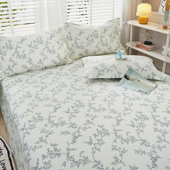 91家纺网 家纺一手货源 找家纺 名优家纺 2024新款13070套件系列 全棉印花四件套 满庭