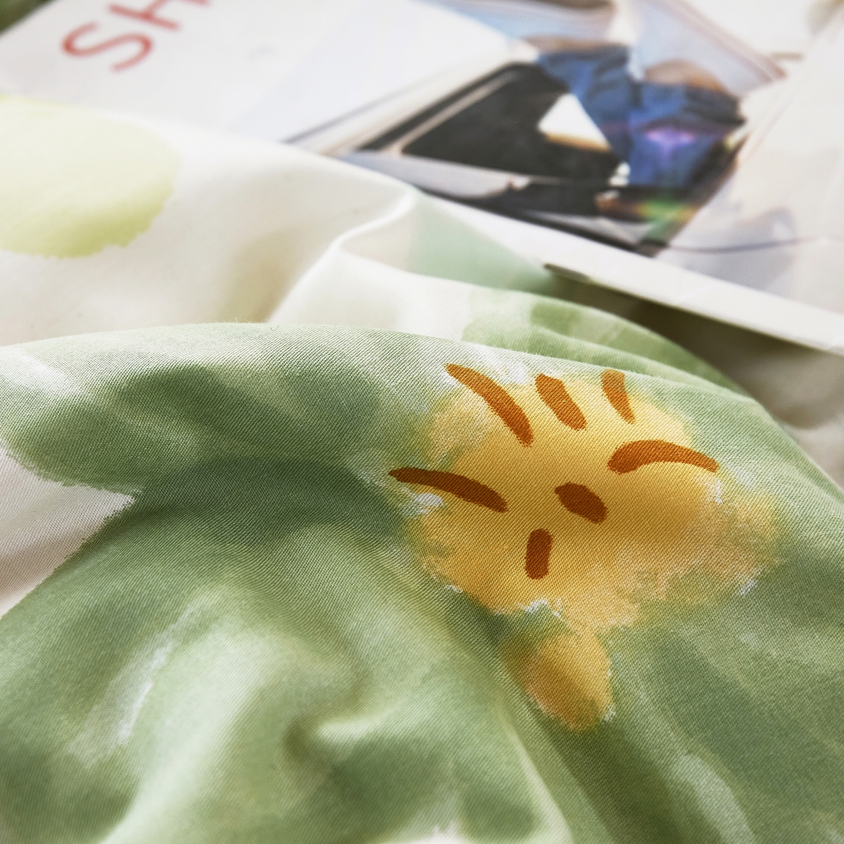 91家纺网 家纺一手货源 找家纺 名优家纺 2024新款13070套件系列-单被套 半夏花语