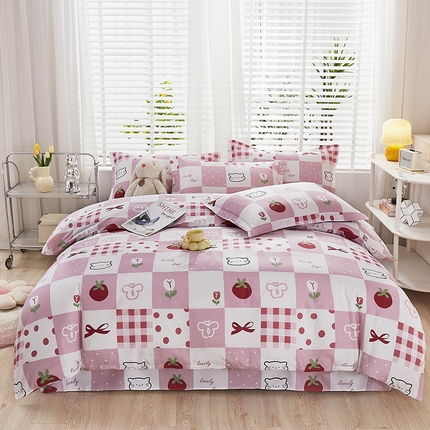 91家纺网 家纺一手货源 找家纺 名优家纺 2024新款13070套件系列-单被套 可可里甜