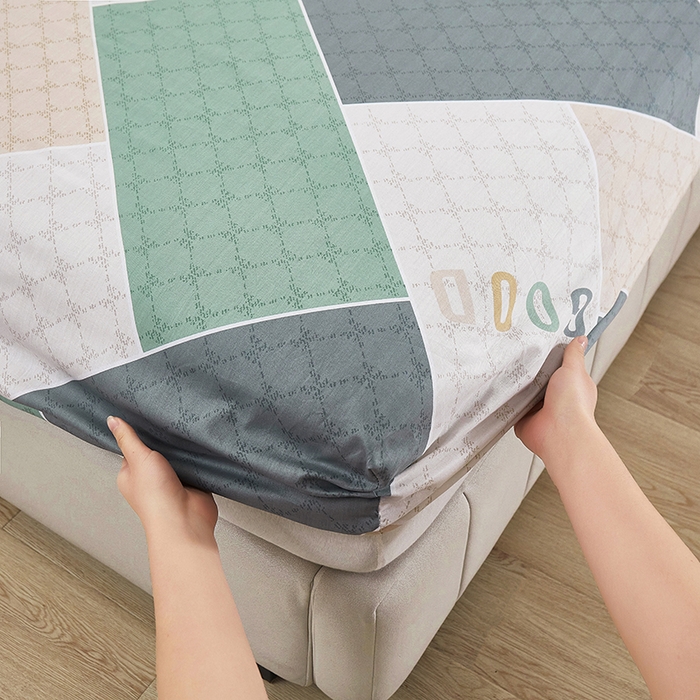 91家纺网 家纺一手货源 找家纺 名优家纺 2024新款13070套件系列-单床笠 街角咖啡