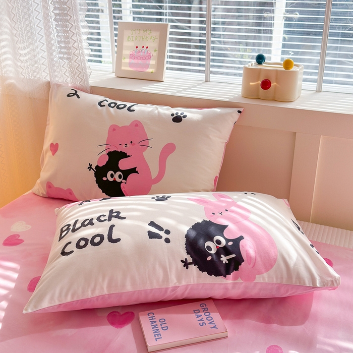 91家纺网 家纺一手货源 找家纺 （总） 清雅福 2024新款全棉13372小清新单枕套系列第三季