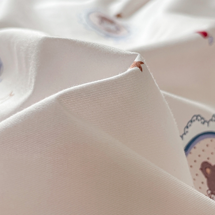 91家纺网 家纺一手货源 找家纺 捌月 2024新款全棉小花匠系列四件套单品系列 公主熊