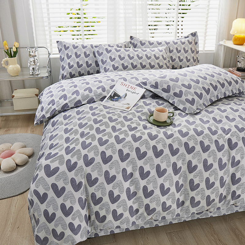 91家纺网 家纺一手货源 找家纺 名优家纺 2024新款13070套件系列-单被套 紫雾爱心