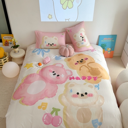 91家纺网 家纺一手货源 找家纺 （总）美乐迪家纺 2024新款大版全棉四件套