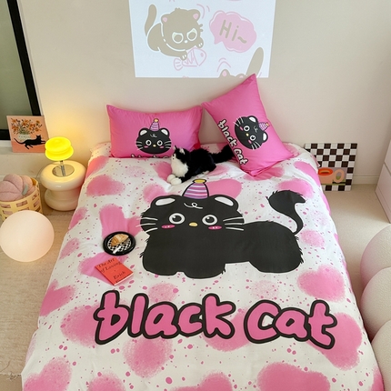 91家纺网 家纺一手货源 找家纺 （总）美乐迪家纺 2024新款大版全棉四件套