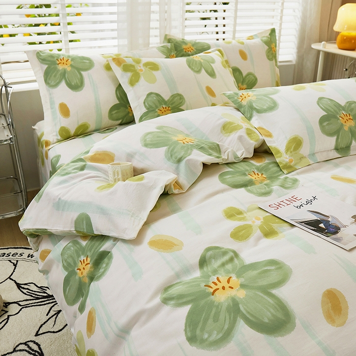 91家纺网 家纺一手货源 找家纺 名优家纺 2024新款13070套件系列-单被套 半夏花语