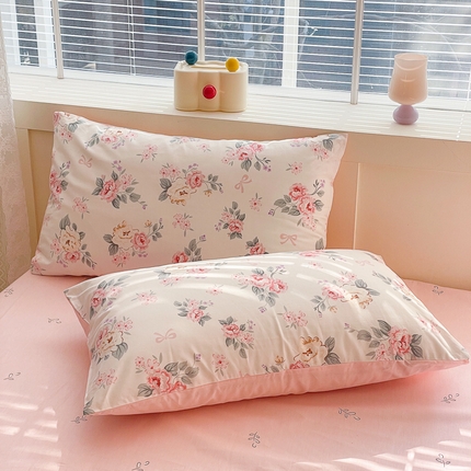 91家纺网 家纺一手货源 找家纺 （总） 清雅福 2024新款全棉13372小清新单枕套系列第三季