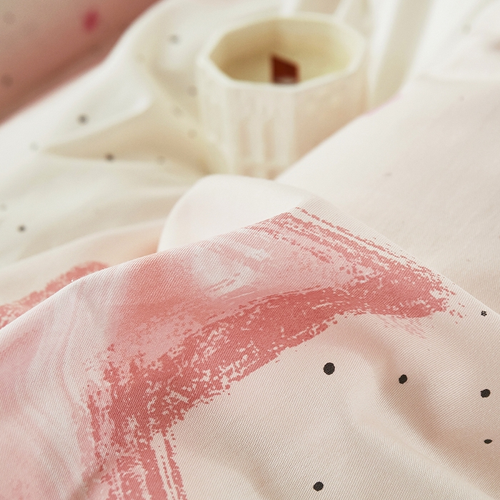 91家纺网 家纺一手货源 找家纺 名优家纺 2024新款13070套件系列-单床笠 粉色星