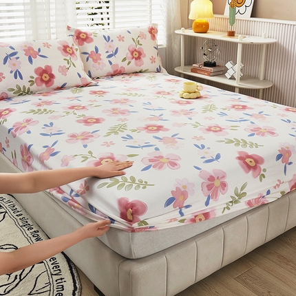 91家纺网 家纺一手货源 找家纺 名优家纺 2024新款13070套件系列-单床笠 白兰朵