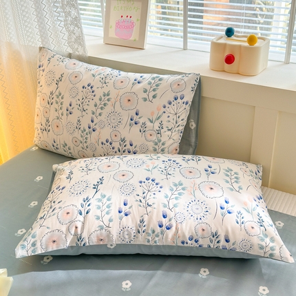 91家纺网 家纺一手货源 找家纺 （总） 清雅福 2024新款全棉13372小清新单枕套系列第三季