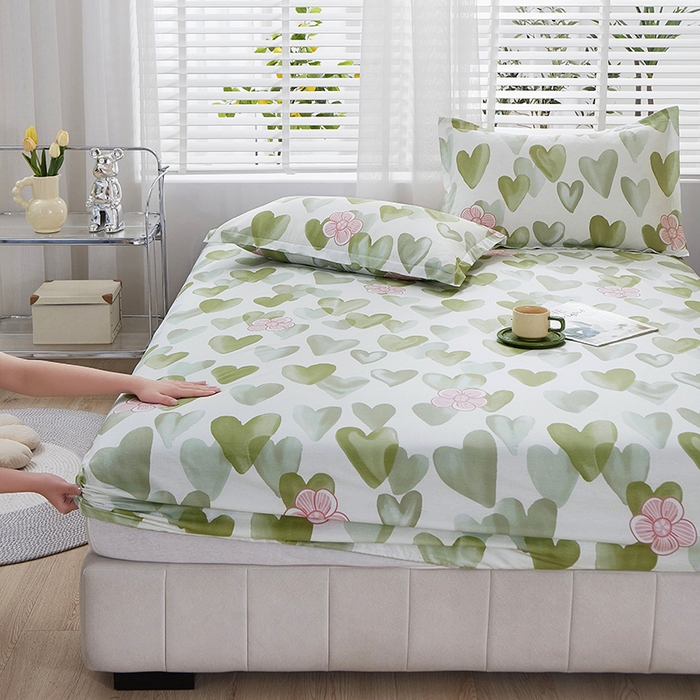 91家纺网 家纺一手货源 找家纺 名优家纺 2024新款13070套件系列-单床笠 小甜心