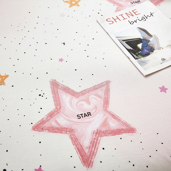 91家纺网 家纺一手货源 找家纺 名优家纺 2024新款13070套件系列-单被套 粉色星