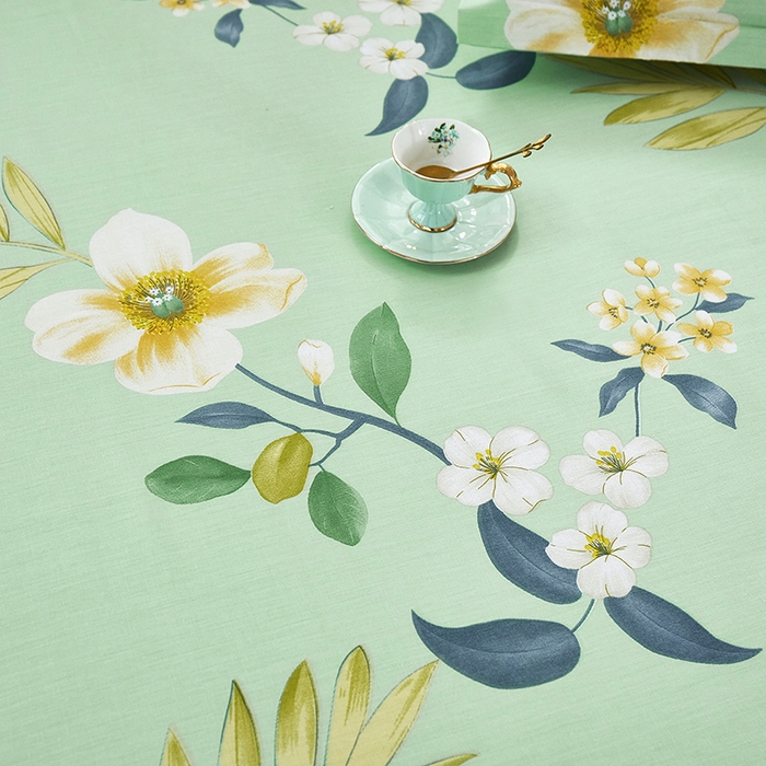 91家纺网 家纺一手货源 找家纺 名优家纺 2024新款13070套件系列-全棉印花单床单 娴雅花韵