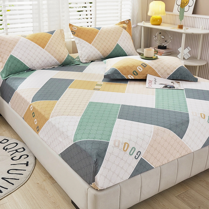 91家纺网 家纺一手货源 找家纺 名优家纺 2024新款13070套件系列-单床笠 街角咖啡