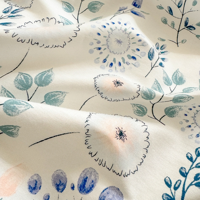 91家纺网 家纺一手货源 找家纺  清雅福 2024新款全棉13372小清新单被套系列第三季 夏之恋