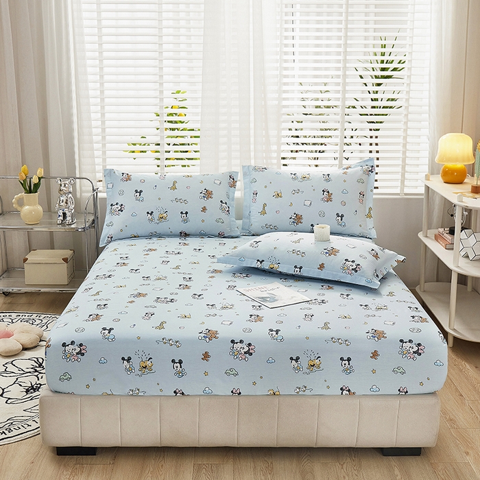 91家纺网 家纺一手货源 找家纺 名优家纺 2024新款13070套件系列-单床笠 米奇乐园