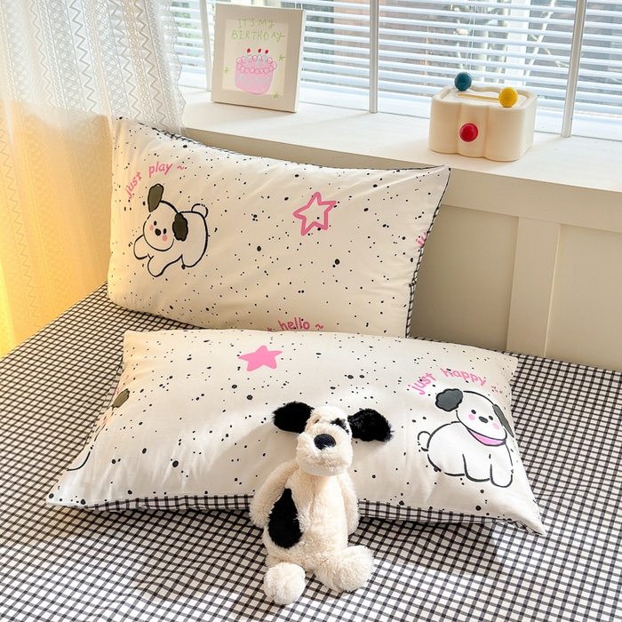 91家纺网 家纺一手货源 找家纺 （总） 清雅福 2024新款全棉13372小清新单枕套系列第三季