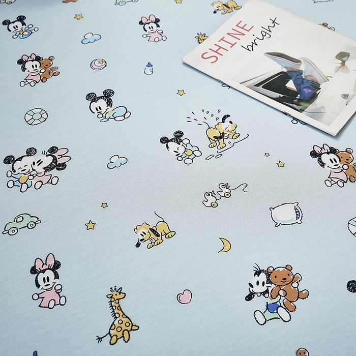 91家纺网 家纺一手货源 找家纺 名优家纺 2024新款13070套件系列 全棉印花四件套 米奇乐园