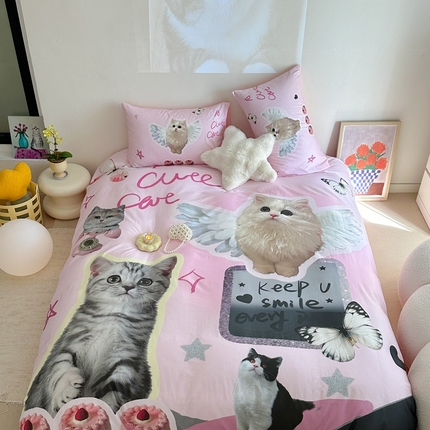 91家纺网 家纺一手货源 找家纺 （总）美乐迪家纺 2024新款大版全棉四件套