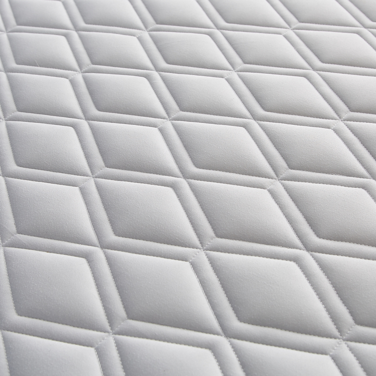 91家纺网 家纺一手货源 找家纺 鹿辉 2025新款A类牛奶丝烫画单边床垫笑脸款 笑脸灰