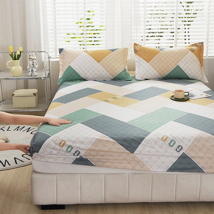 91家纺网 家纺一手货源 找家纺 名优家纺 2024新款13070套件系列-单床笠 街角咖啡