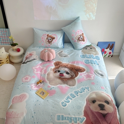 91家纺网 家纺一手货源 找家纺 （总）美乐迪家纺 2024新款大版全棉四件套