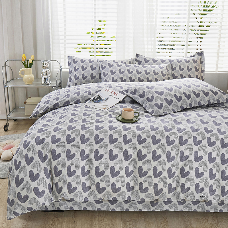 91家纺网 家纺一手货源 找家纺 名优家纺 2024新款13070套件系列-单被套 紫雾爱心