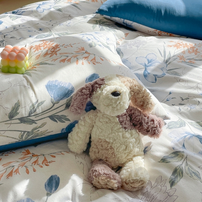 91家纺网 家纺一手货源 找家纺 捌月 2024新款全棉小花匠系列四件套单品系列 浮生若梦