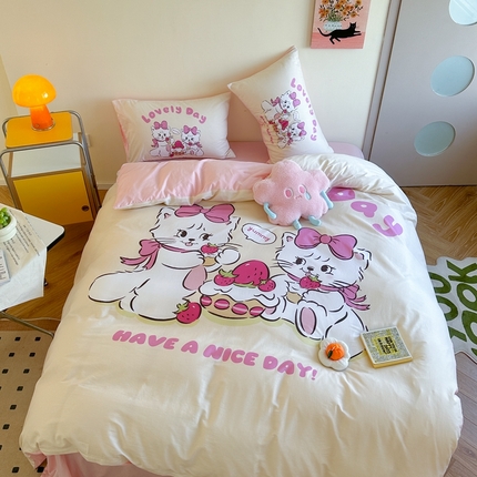 91家纺网 家纺一手货源 找家纺 （总）美乐迪家纺 2024新款大版全棉四件套