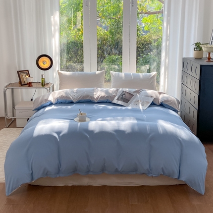 91家纺网 家纺一手货源 找家纺 （总）芷凡家纺 2024新款水洗磨毛单件被套