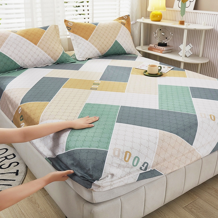 91家纺网 家纺一手货源 找家纺 名优家纺 2024新款13070套件系列-单床笠 街角咖啡