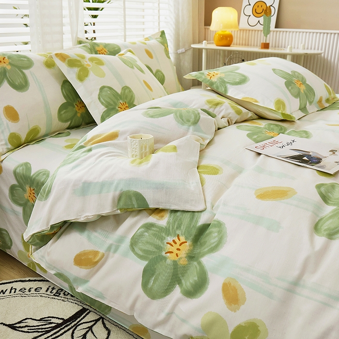 91家纺网 家纺一手货源 找家纺 名优家纺 2024新款13070套件系列-单被套 半夏花语