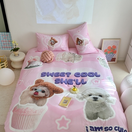 91家纺网 家纺一手货源 找家纺 （总）美乐迪家纺 2024新款大版全棉四件套