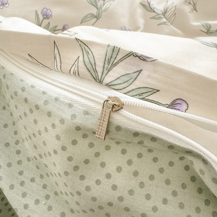 91家纺网 家纺一手货源 找家纺  清雅福 2024新款全棉13372小清新单被套系列第三季 宁静