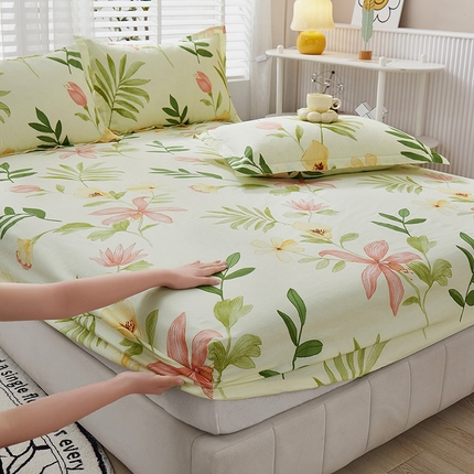 91家纺网 家纺一手货源 找家纺 名优家纺 2024新款13070套件系列-单床笠 花之恋