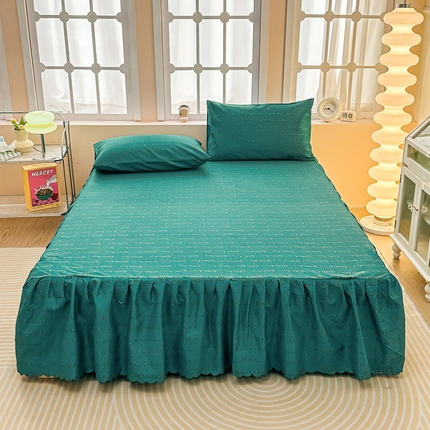 91家纺网 家纺一手货源 找家纺 （总）莎臣豹 2025新款植物羊绒单品单件单床裙可配床裙三件套