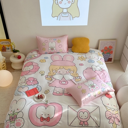 91家纺网 家纺一手货源 找家纺 （总）美乐迪家纺 2024新款大版全棉四件套