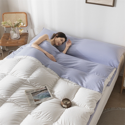 古吉梦 2024新款水洗棉隔脏睡袋 星黛紫