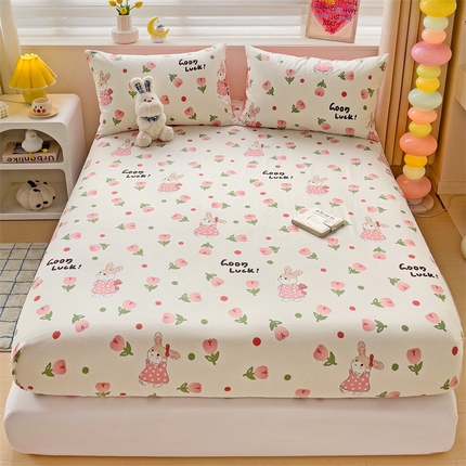 91家纺网 家纺一手货源 找家纺 （总）名兮家居 2024新款全棉印花单床笠