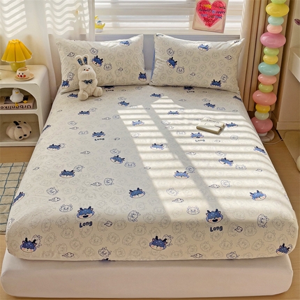 91家纺网 家纺一手货源 找家纺 （总）名兮家居 2024新款全棉印花单床笠