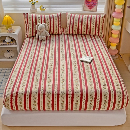 91家纺网 家纺一手货源 找家纺 名兮家居 2024新款全棉印花单床笠 兔兔幻想