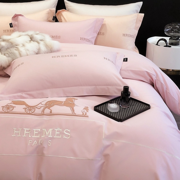 91家纺网 家纺一手货源 找家纺 （总）卡姿家纺 2024新款春夏轻奢全棉简约款四件套-可可玛