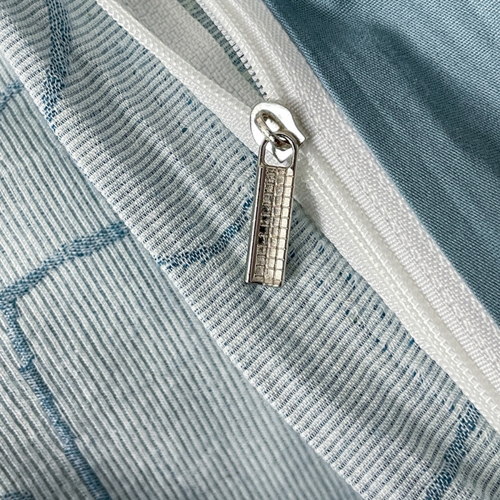 91家纺网 家纺一手货源 找家纺 ab家纺 2024新款全棉三层纱提花四件套系列-玫瑰 玫瑰蓝