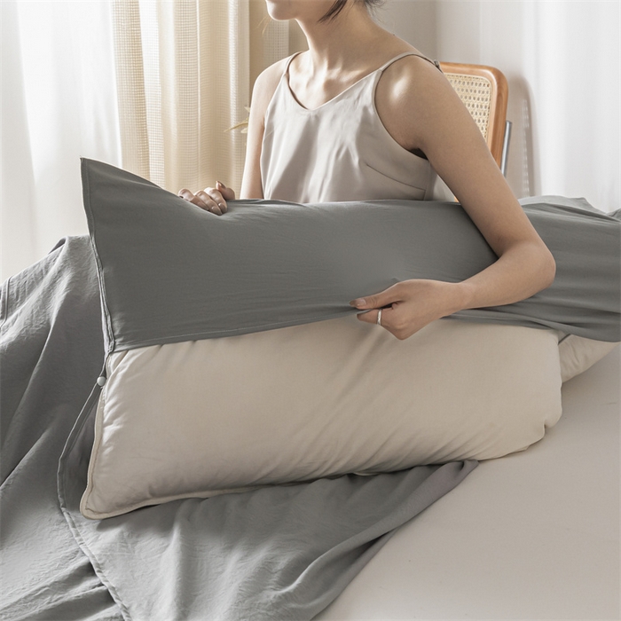 91家纺网 家纺一手货源 找家纺 古吉梦 2024新款水洗棉隔脏睡袋 中灰