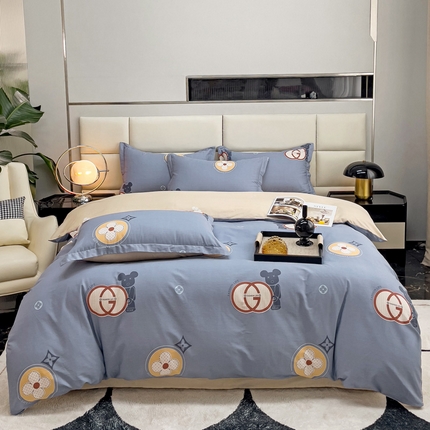 卓越  2025新款128*68全棉印花四件套 理想熊