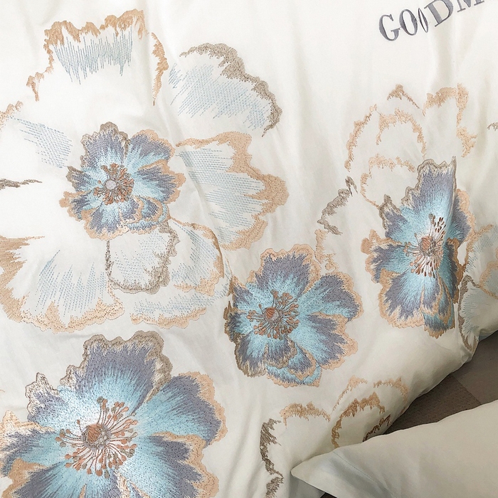 91家纺网 家纺一手货源 找家纺 （总）卡姿家纺 2024新款秋冬全棉优雅刺绣四件套—黛芙妮