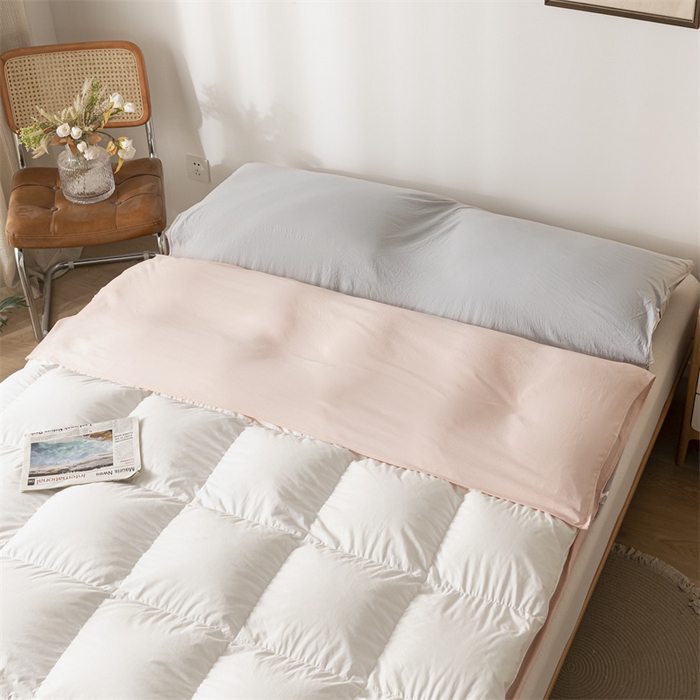 91家纺网 家纺一手货源 找家纺 古吉梦 2024新款水洗棉隔脏睡袋 奶油粉+山灰