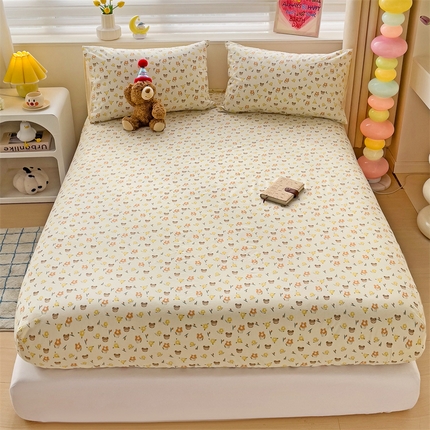 91家纺网 家纺一手货源 找家纺 （总）名兮家居 2024新款全棉印花单床笠