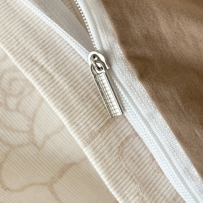 91家纺网 家纺一手货源 找家纺 ab家纺 2024新款全棉三层纱提花四件套系列-玫瑰 玫瑰咖