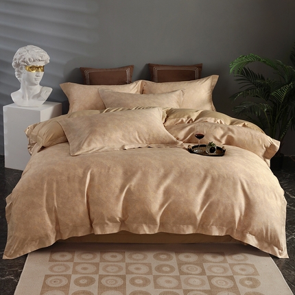 91家纺网 家纺一手货源 找家纺 （总）嘉恋家纺 2024新款金太阳艾阳绒天丝磨毛四件套